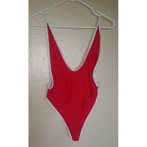 Bay Red Retro One-Piece